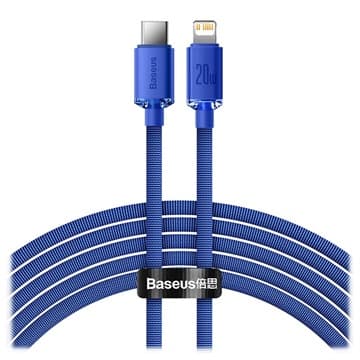 Baseus Crystal Shine USB-C / Lightning Kabel CAJY000303 - 2m... Blå