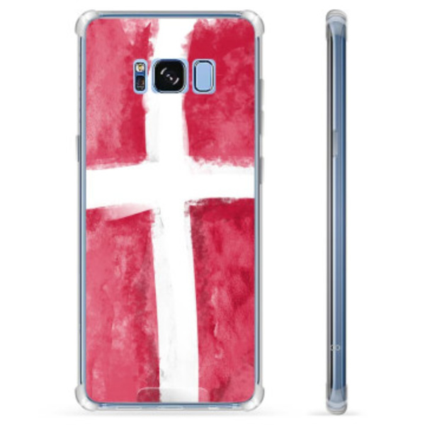 Samsung Galaxy S8 Hybridskal - Dansk Flagga Animerad