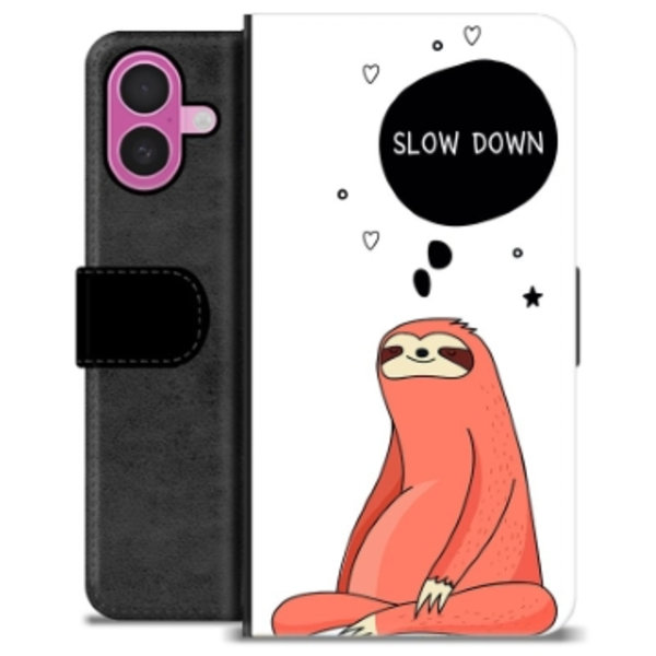 iPhone 16 Plus Premium Plånboksfodral - Slow Down Animerad