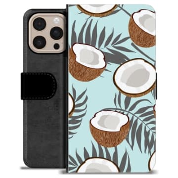 iPhone 16 Pro Max Premium Plånboksfodral - Kokosnöt Animerad