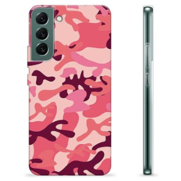 Samsung Galaxy S22+ 5G TPU-Skal - Rosa Kamouflage kamouflage