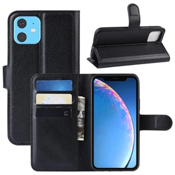 iPhone 11 Plånboksfodral med Magnetstängning - Svart Svart