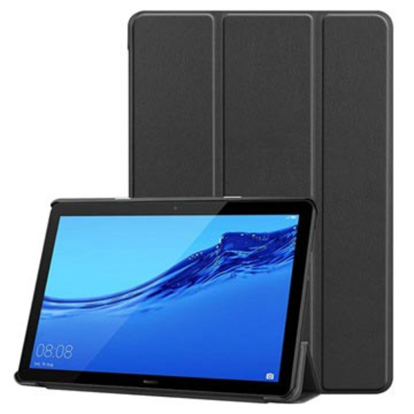 Tri-Fold Series Huawei MediaPad T5 10 Foliofodral - Svart Svart