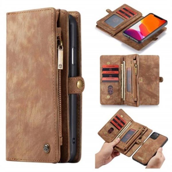 CaseMe 2-i-1 Multifunktionell iPhone 11 Pro Plånboksfodral... Brun
