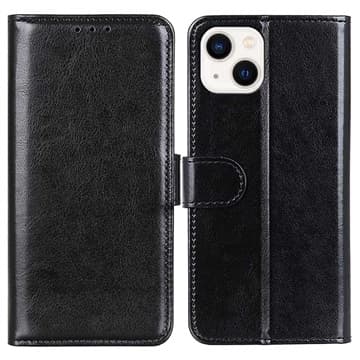 iPhone 14 Plus Plånboksfodral med Stativ - Svart Svart