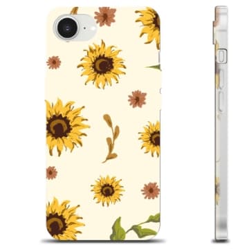 iPhone 16e TPU-Skal - Solrosor Genomskinlig
