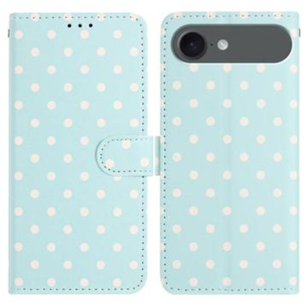 iPhone Air plånboksfodral med prickmönster - blå Blå