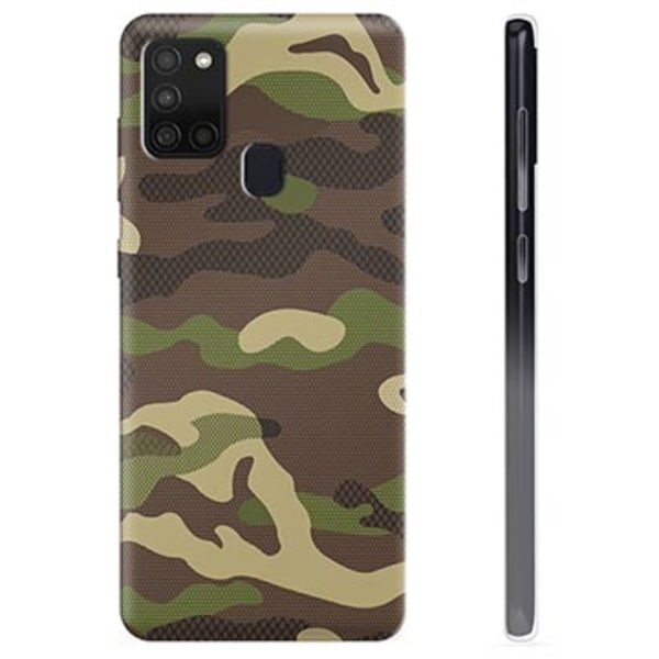 Samsung Galaxy A21s TPU-Skal - Kamouflage kamouflage