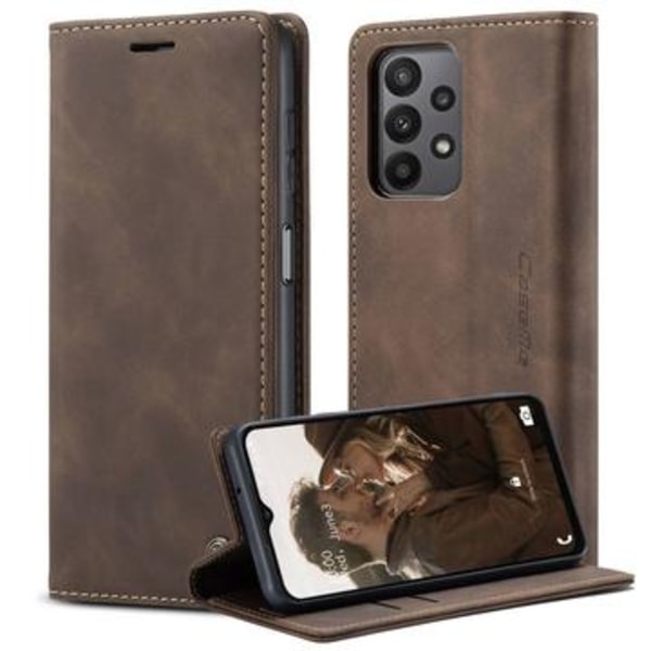 Samsung Galaxy A23 5G Caseme 013 Series Plånboksfodral - Kaffe Brun