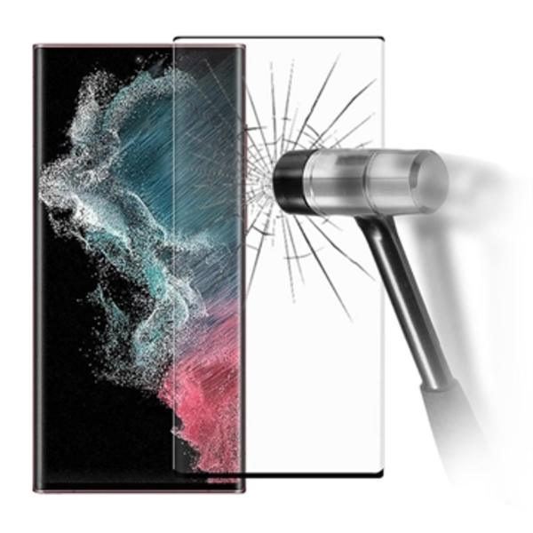 Samsung Galaxy S22 Ultra 5G Heltäckande Härdat Glas Skä... Svart