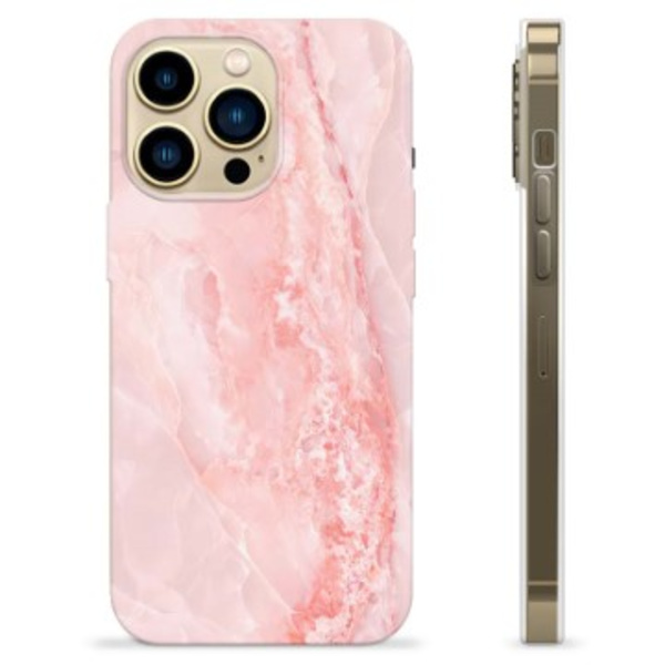 iPhone 13 Pro Max TPU-Skal - Rosmarmor Tvåfärgad