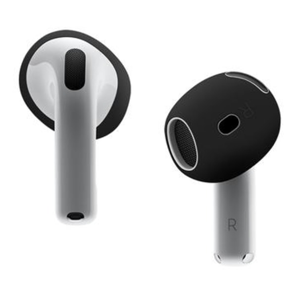 Halkfritt öronsnäckeskydd i silikon för AirPods 4 - Svart Svart