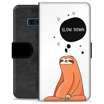 Samsung Galaxy S10e Premium Plånboksfodral - Slow Down Animerad