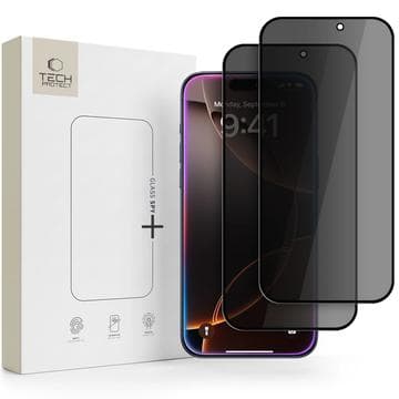 iPhone 18 Pro Tech-Protect Glass Spy+ Privacy skärmskydd av... Svart