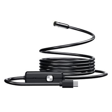 AN112 USB-C-ansluten endoskopkamera med Lightning-/MicroUSB-... Svart