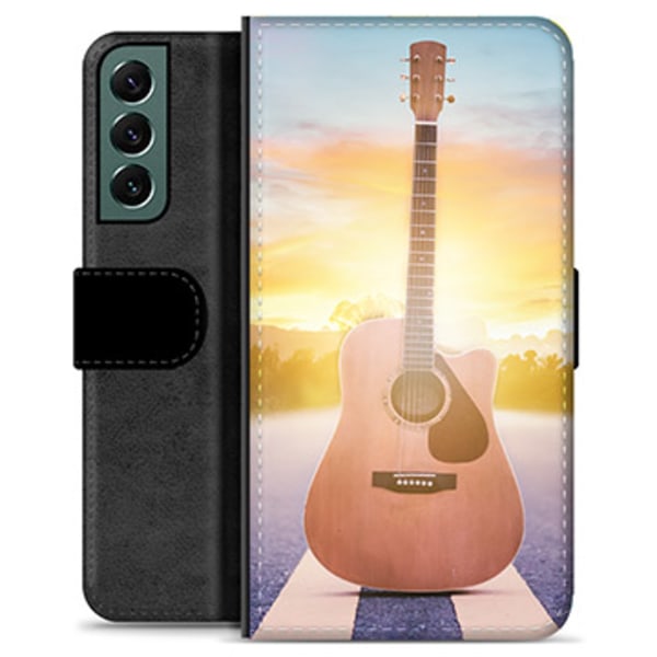 Samsung Galaxy S22+ 5G Premium Plånboksfodral - Gitarr Animerad