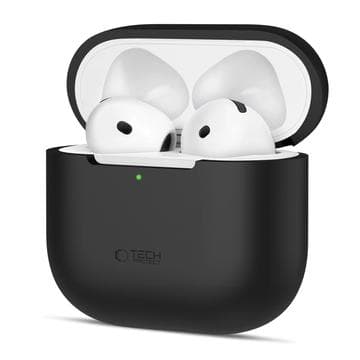 AirPods 4 Tech-Protect silikonfodral - svart Svart