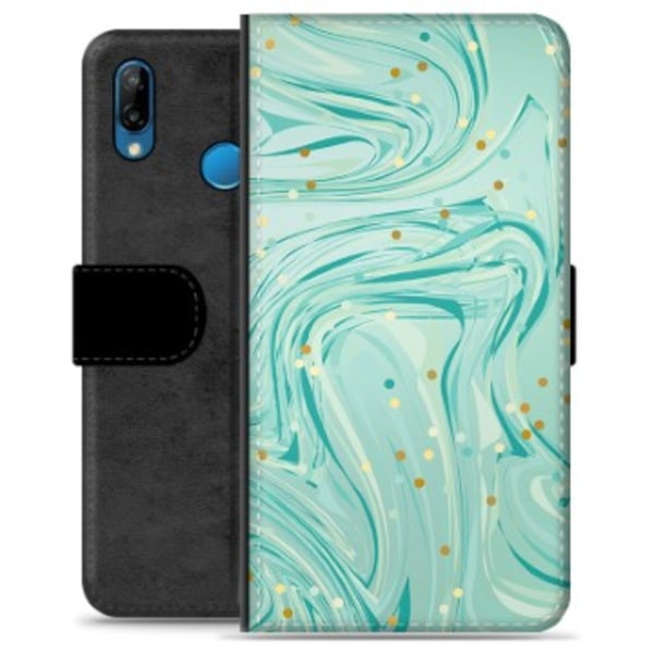 Huawei P30 Lite Premium Plånboksfodral - Grön Mynta Grön