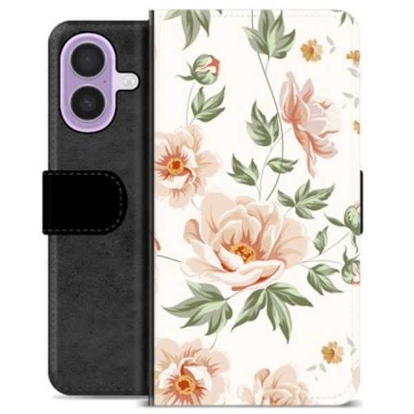 iPhone 17 Premium Plånboksfodral - Blommig Animerad