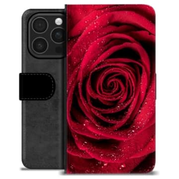 iPhone 16 Pro Premium Plånboksfodral - Ros Animerad