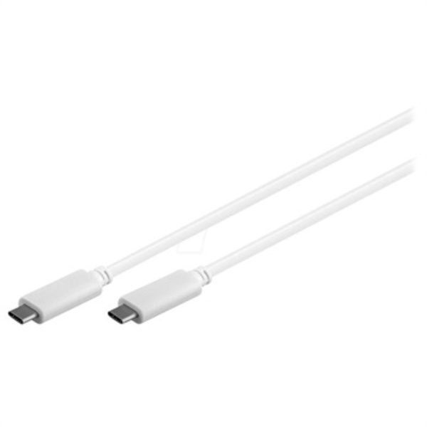 SuperSpeed USB-C Synk- och Laddningskabel 1m - Vit Vit