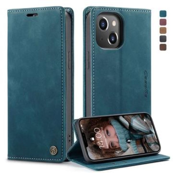 iPhone 13 Caseme 013 Series Plånboksfodral - Blå Blå