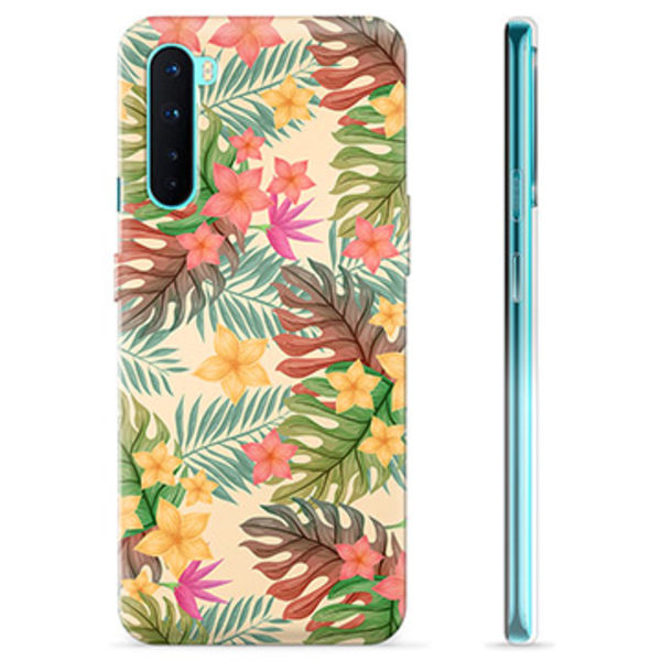 OnePlus Nord TPU-Skal - Rosa Blommor Rosa