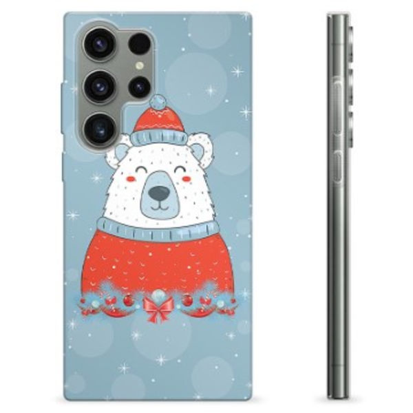 Samsung Galaxy S23 Ultra 5G TPU-Skal - Julig Isbjörn Animerad
