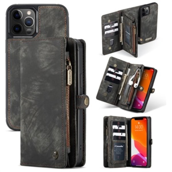 Caseme Multifunktionellt iPhone 12 Pro Max Plånboksfodral -... Svart