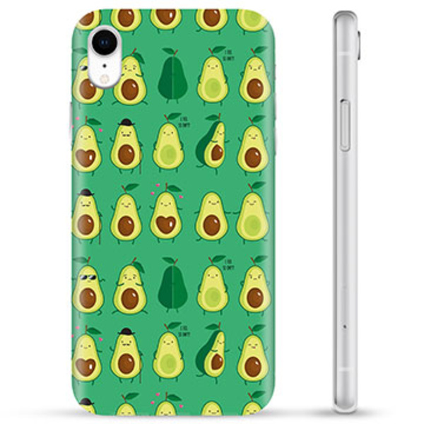 iPhone XR TPU-Skal - Avokado Mönster Animerad