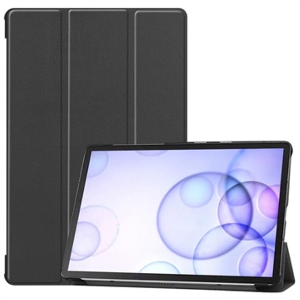 Tri-Fold Series Samsung Galaxy Tab S6 Smart Foliofodral - Svart Svart
