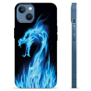 iPhone 13 TPU-Skal - Blå Elddrake Animerad