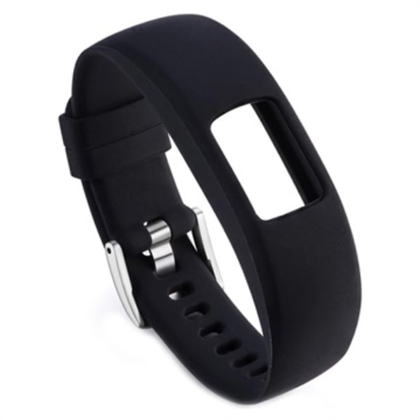 Garmin VivoFit 4 Mjuk Silikonrem - Svart Svart