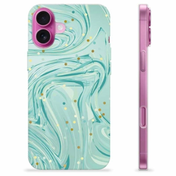 iPhone 16 Plus TPU-Skal - Grön Mynta Animerad