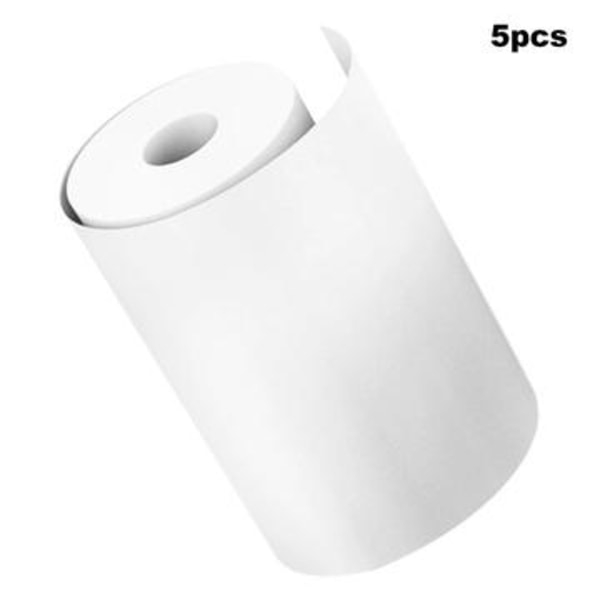 Termiskt tryckpapper för snabbkameror - 57x25mm - 5 rullar Vit