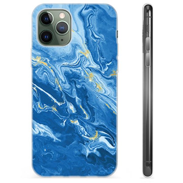 iPhone 11 Pro TPU-Skal - Färgrik Marmor Färgrik