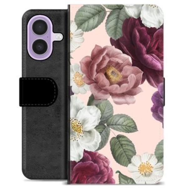 iPhone 17 Premium Plånboksfodral - Romantiska Blommor Animerad