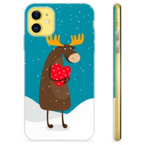 iPhone 11 TPU-Skal - Söt Älg Animerad