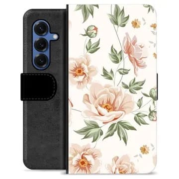 Samsung Galaxy S25 Premium Plånboksfodral - Blommig Animerad
