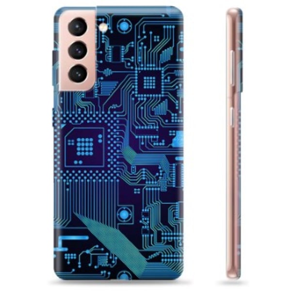 Samsung Galaxy S21 5G TPU-Skal - Kretskort Animerad