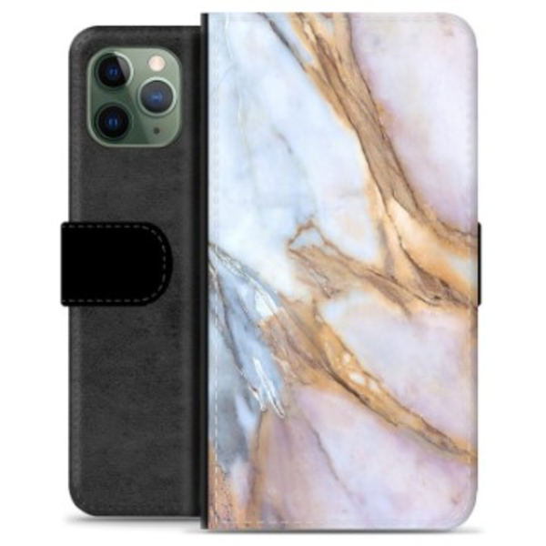 iPhone 11 Pro Premium Plånboksfodral - Elegant Marmor Animerad