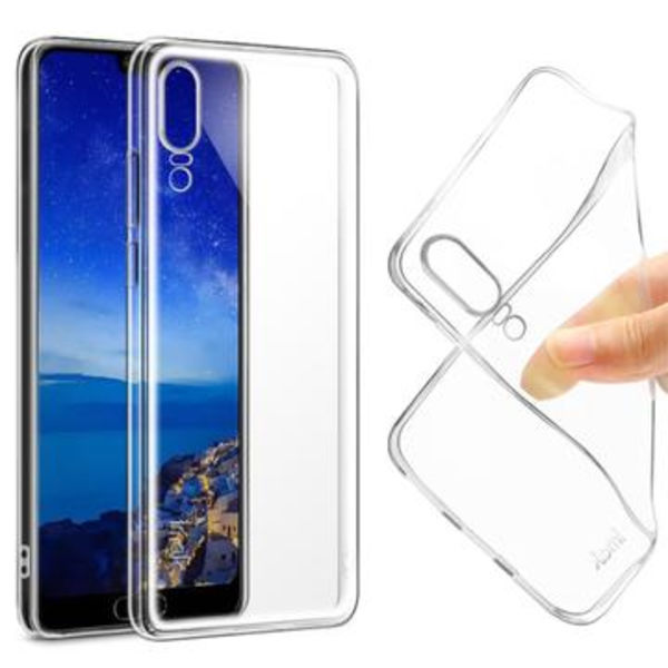 Huawei P20 Imak Stealth TPU-skal med Skärmskydd - Genomskinlig Genomskinlig
