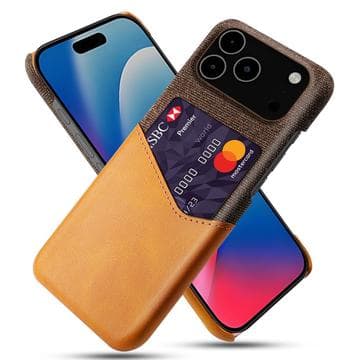 iPhone 17 Pro Max/18 Pro Max KSQ Skal med Korthållare - Orange Orange