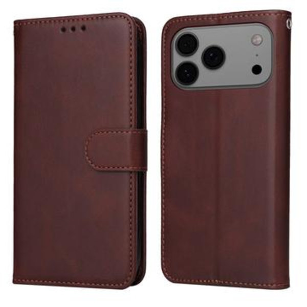iPhone 17 Pro Max Plånboksfodral med Stativ - Brun Brun