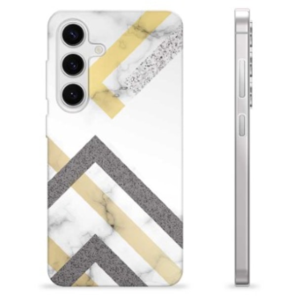 Samsung Galaxy S24 TPU-Skal - Abstrakt Marmor Animerad