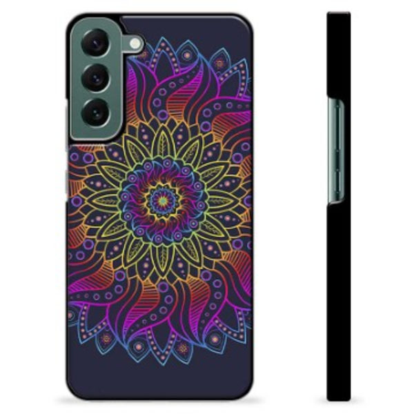 Samsung Galaxy S22+ 5G Skyddsskal - Färgrik Mandala Animerad