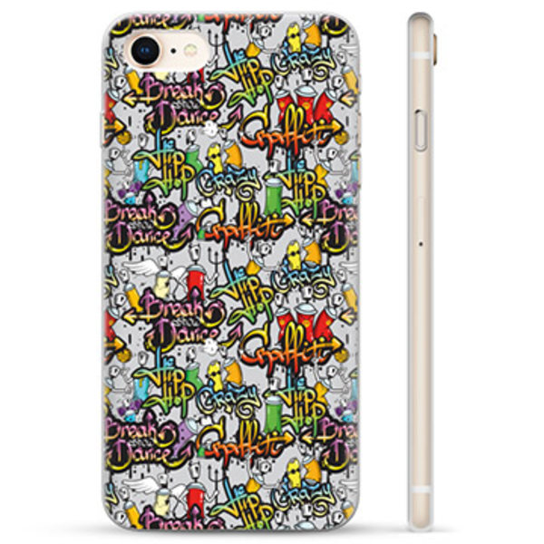 iPhone 7/8/SE (2020)/SE (2022) TPU-Skal - Graffiti Animerad
