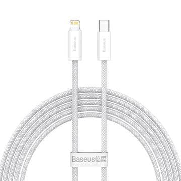 Baseus Dynamic Series Nylonflätad USB-C till Lightning-kabel... Vit