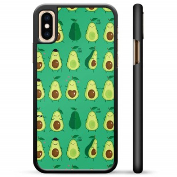iPhone X / iPhone XS Skyddsskal - Avokado Mönster Animerad
