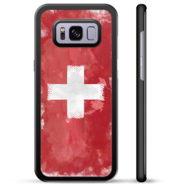 Samsung Galaxy S8+ Skyddsskal - Schweizisk Flagga Animerad